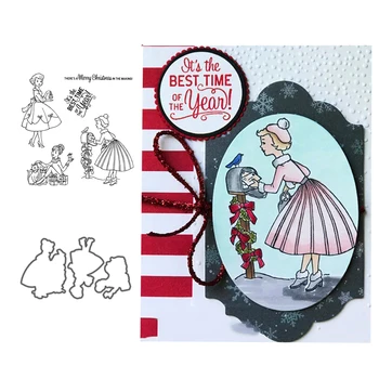 

Rubber Stamps and Metal Cutting Dies for Scrapbooking Best Time Christmas Craft Stencil Card Make Album Sheet Decoration Die Cut