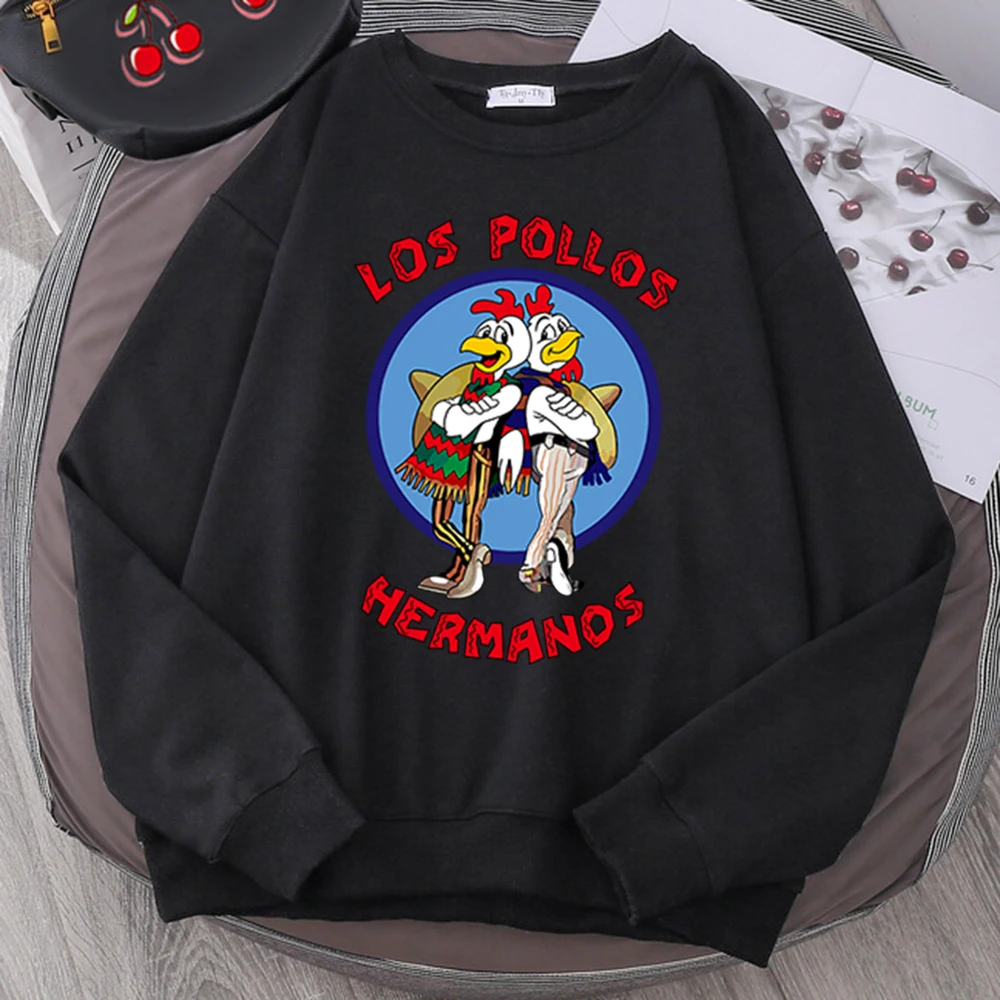 

Los Pollos Hermanos Chicken Brothers Sweatshirt Creative Casual Hoodie For Men Vintage Autumn Clothing Comfortable Tracksuit Man