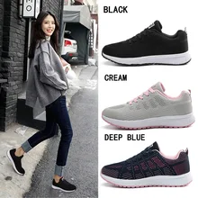 ; коллекция года; сезон лето; обувь на резиновой подошве в Корейском стиле; кроссовки; женская дышащая обувь на плоской подошве для бега; универсальная тканая сетчатая обувь