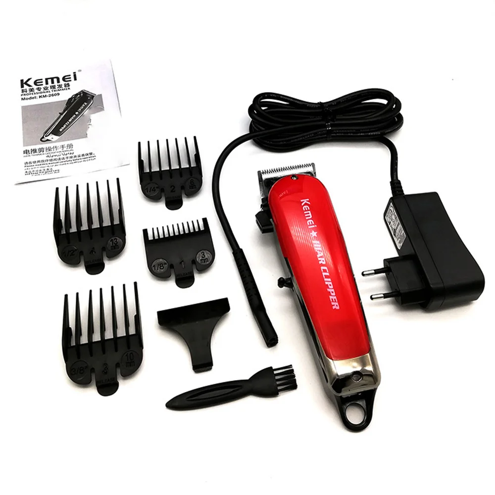 Kemei, профессиональный триммер для волос, мощная электрическая машинка для стрижки волос, бритва, машинка для бритья волос, машинка для стрижки бороды, электрическая бритва