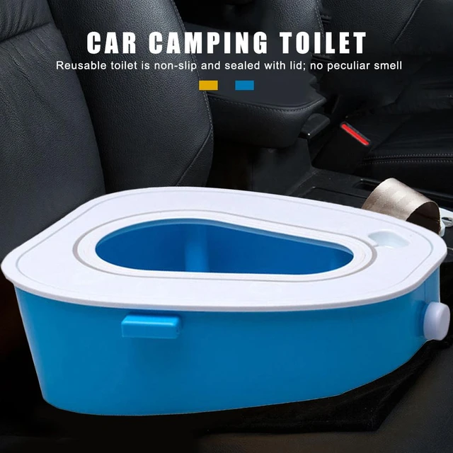 Commode de toilette portable pour camping et voiture, siège de