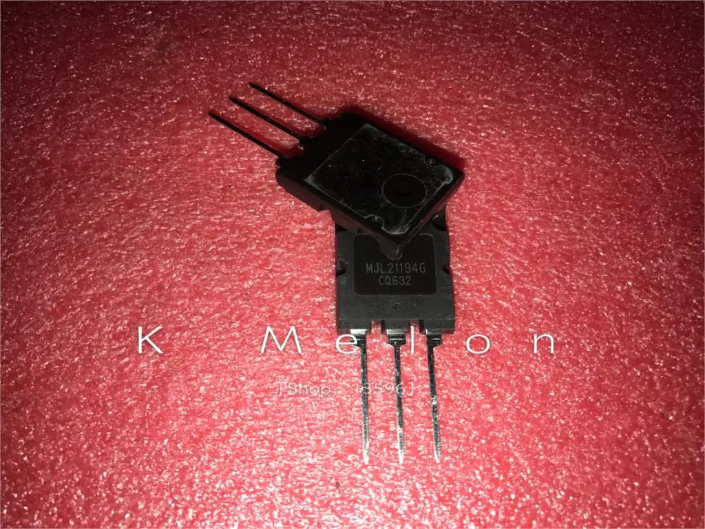 5 пар кремниевый силовой транзистор MJL21193G MJL21193 + MJL21194G MJL21194 TO-3PL 16A 250V 200W NPN PNP |