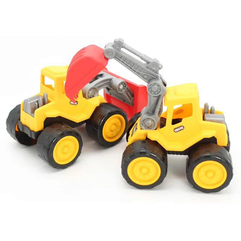 

Model Sliding Engineering Vehicle Excavator Toy Car Model Bulldozer Beach Play Sand CHILDREN'S Toy Stall Hot Selling