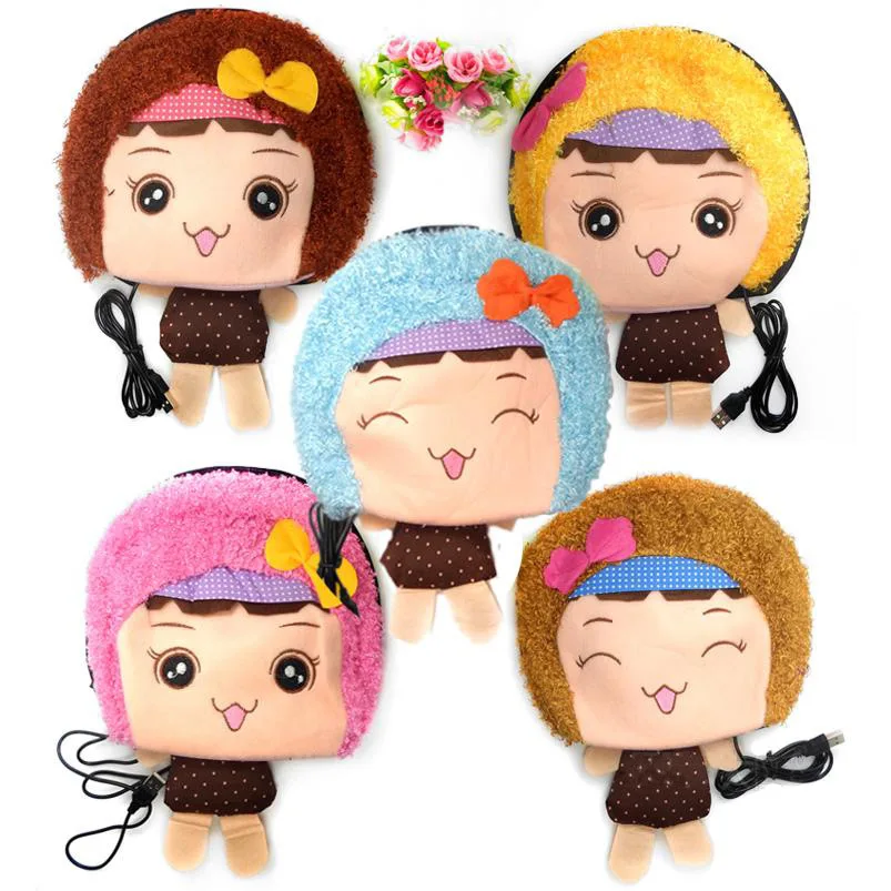 

USB Hand Warmer Heated Mouse Pad Heating Fever Hand Warmer Baby Cute Baby Girl with Wrist Guard Heater Band