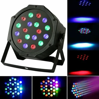 

Stage Light High Quality High Power 24W 18LEDs Stage Lights RGB Par Light DMX-512 Party DJ Disco Strobe Light Laser Projector