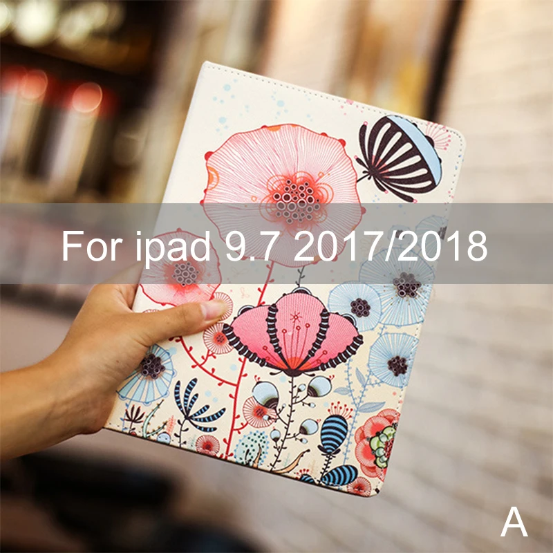 A Essidi дети Смарт чехол для Ipad 9,7 дюймов Стенд кожаный планшетный ПК защитный рукав для Ipad 9,7 дюймов - Цвет: A