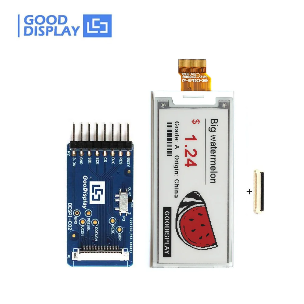 

2.9 inch color e-paper display with Adapter board