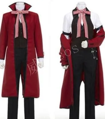 2020 Kuroshitsuji Black Butler Shinigami Grell Sutcliff Cosplay Costume High Quality Custom Uniform sexy police woman costume Cosplay Costumes