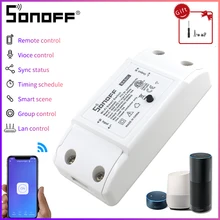 Интеллектуальный выключатель света Sonoff Basic R2 умный переключатель дистанционного Управление Wi-Fi DIY таймер умный дом пульт дистанционного управления Переключатель светильник Sonoff переключатель работы с Alexa Ewelink Google Home Интеллектуальный выключатель света Sonoff Basic R2 умный переключатель дистанционного Управление Wi-Fi DIY таймер умный дом пульт дистанционного управления Переключатель светильник Sonoff переключатель работы с Alexa Ewelink Google Home