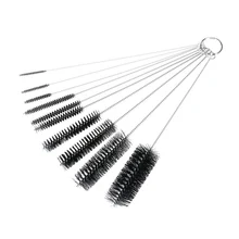 Fashion 10pcs/Set Nylon Tube Brushes Straw Set For Drinking Straws / Glasses / Keyboards / Jewelry Cleaning Brushes Clean Tools