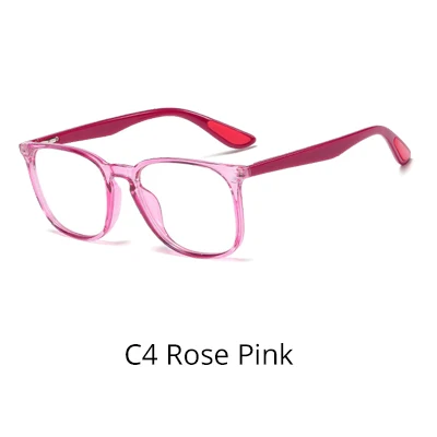 C4 Rose Pink Ralferty, модные женские очки, прозрачные, розовые, квадратные, женские очки, оправа, нулевая диоптрия, очки, оправа F95182 - Цвет оправы: C4 Rose Pink