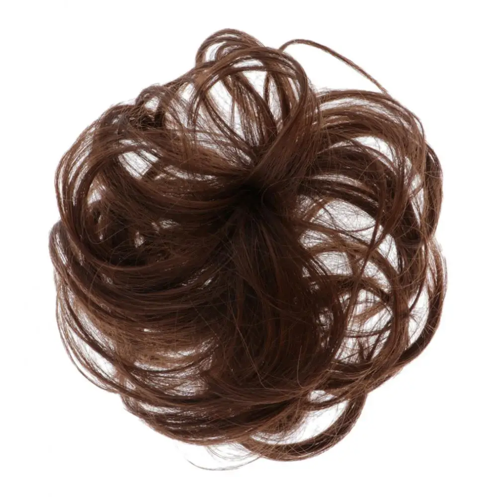 Messy Bun Hair Scrunchies Hairpieces Curly Wavy Updo Bun Extensions