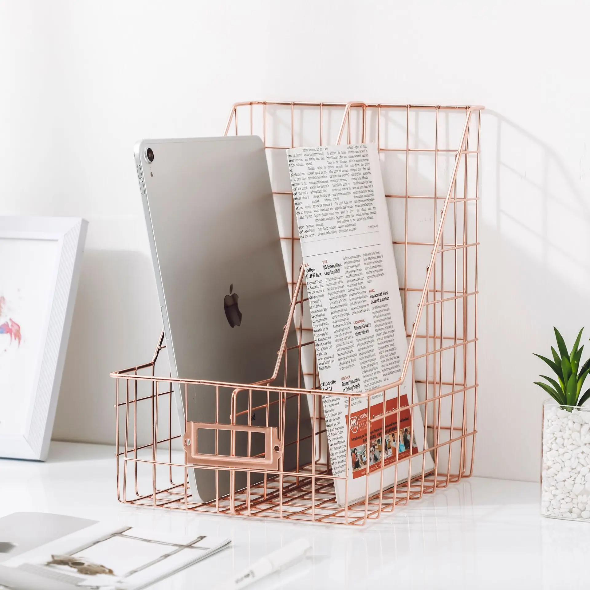 Metal Rose Gold Magazine Holder File Documents Storage Bookshelf Desk Organizer For Stationary Decro Rack Office Accessories Magazine Organizer Aliexpress Metal Rose Gold Magazine Holder File Documents Storage Bookshelf Desk Organizer For Stationary Decro Rack Office Accessories Magazine Organizer Aliexpress