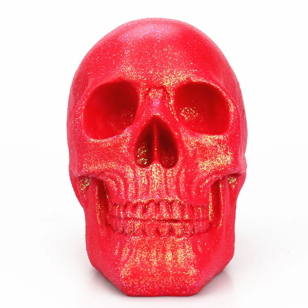 human horror nutcracker resin skull head red skulls skeletons