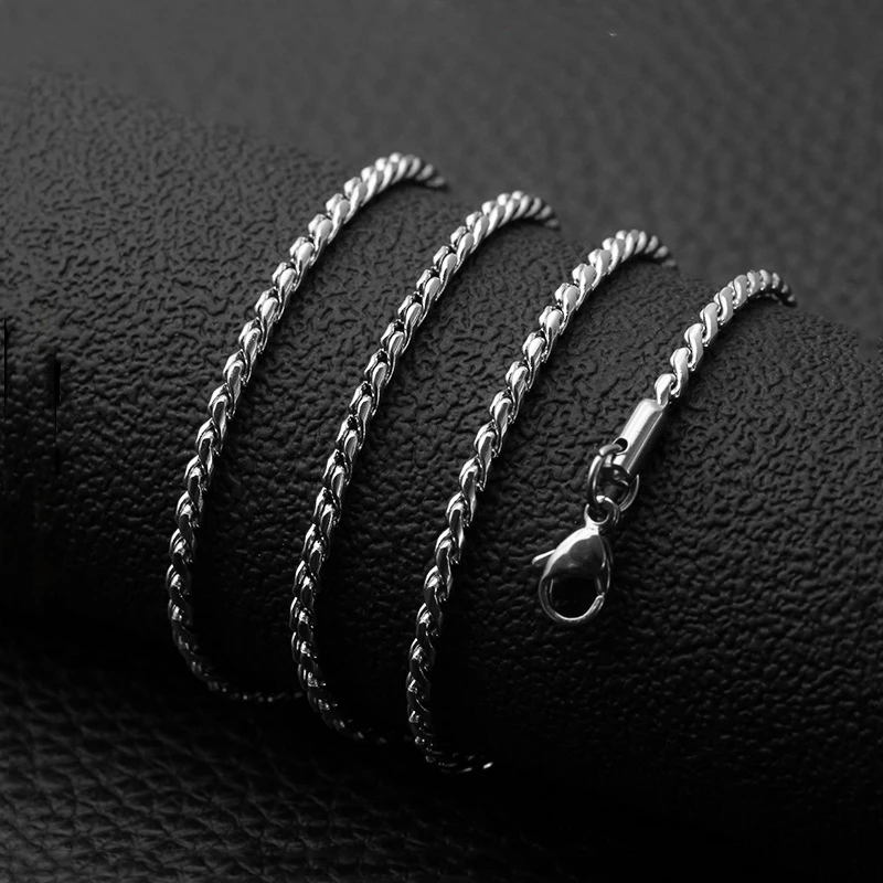 Hf485572d68ba4583abae45c5437c6131C Fashion Stainless Steel S-shaped Chain Titanium Steel Necklace Men's New Jewelry Gift Hot Mallzona
