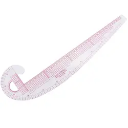 New Multi-function Plastic French Curve Sewing Ruler Measure Tools Bend Degree Clothing Ruler Tailor Ruler Making 360 Desige