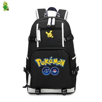 

Catooon Pokemon Go Pikachu Backpack Laptop Backpack School Bookbags for Teenage Girls Boys Large Casual Travel Shoulder Bags
