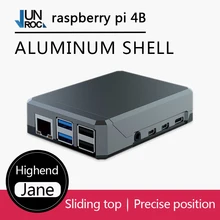 Чехол Argon NEO Raspberry Pi 4, минималистичный дизайн, тонкий алюминиевый корпус, пассивное охлаждение, прочный, но портативный раздвижной Магнитный верх