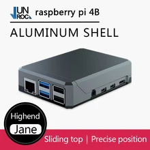 Carcasa de argón NEO Raspberry Pi 4 diseño minimalista delgada carcasa de aluminio refrigeración pasiva resistente pero portátil deslizante tapa magnética