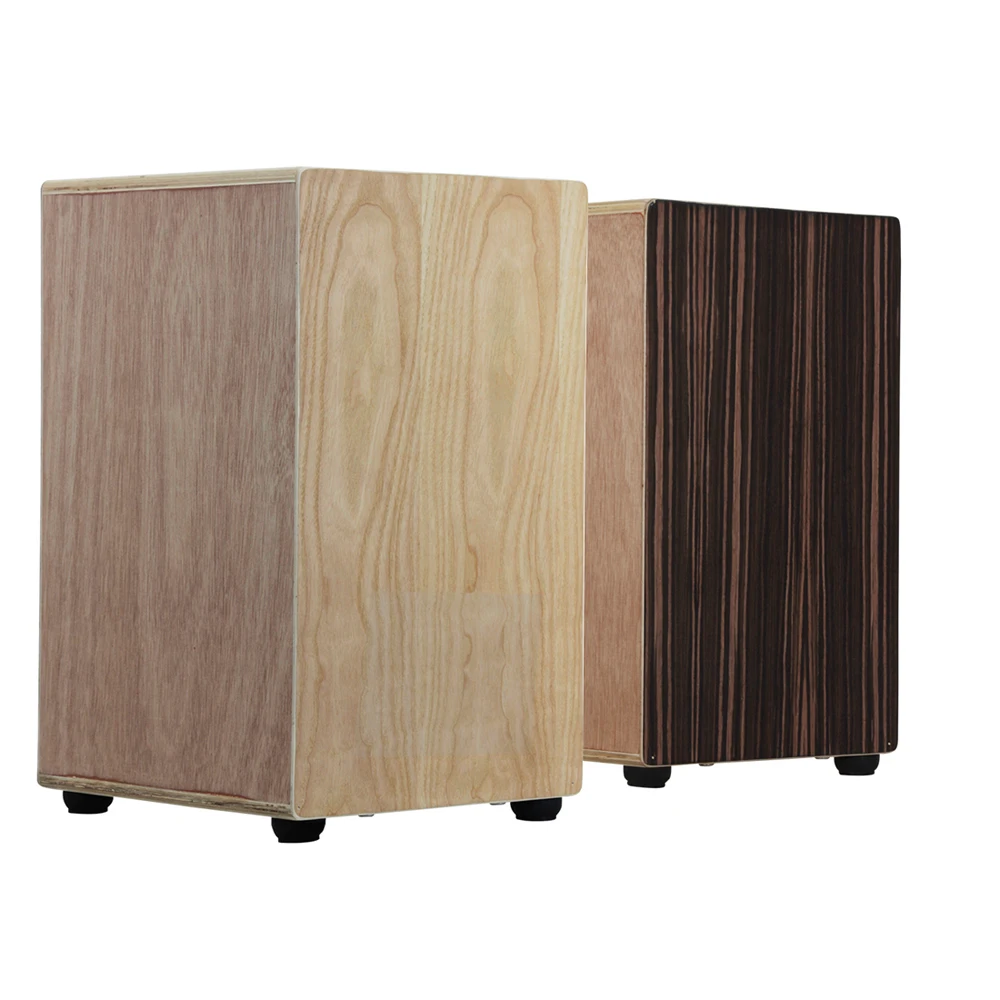 

Cajon Drum Travel Compact Box Drum Cajon Flat Hand Drum Percussion Instrument with Adjustable Strings Carrying Bag