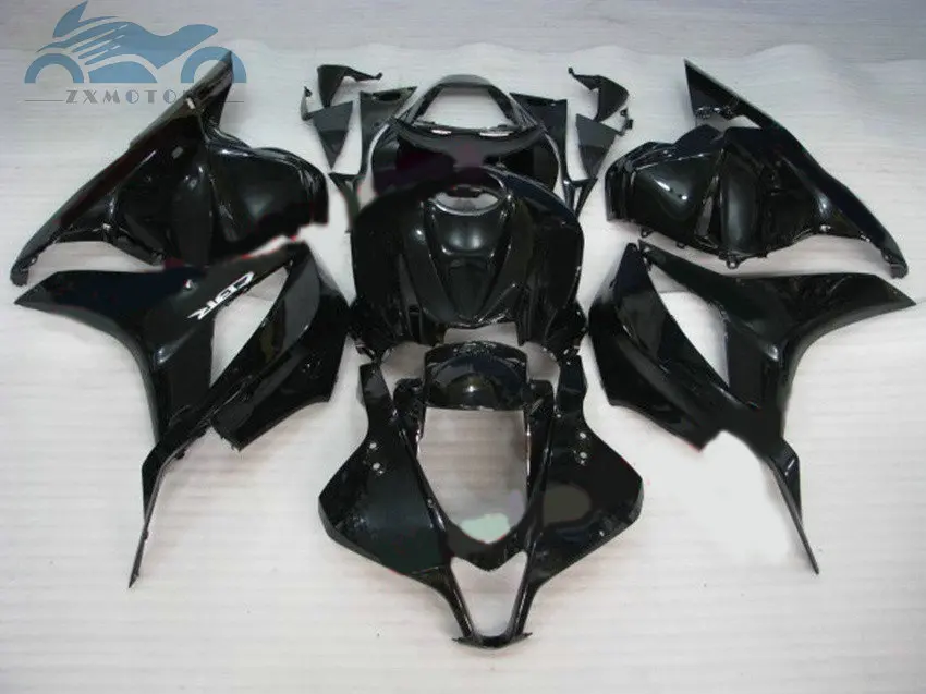 ABS пластик Инъекции обтекатель комплект Подходит для Honda CBR600RR 2009 2010 2011 CBR 600RR 09 10 11 послепродажный обтекатель наборы черный Xl19