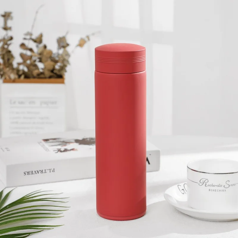 Stainless Steel Double Wall Thermal Cup Travel Mug Water Thermos Bottle Vacuum Cup School Home Tea Coffee Drink Bottle