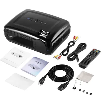 

LESHP BL58 Smart Multimedia Projector Portable LED Beamer Home Theater Projector Durable Media Player US Plug