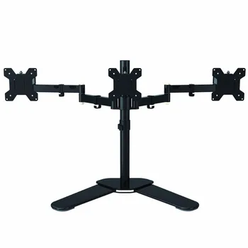 

Full Adjustable Triple Arm LCD LED Monitor Stand Desk Mount Bracket for 13"-27" Screens 180 Pull Out Swivel Arm ML6463