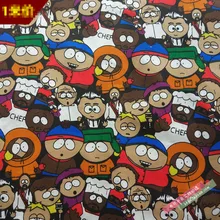 50X140 см мультяшный шеф-повара печать полиэстер хлопок ткань для девочек одежда домашний текстиль Чехлы для подушек сумки DIY-BK755