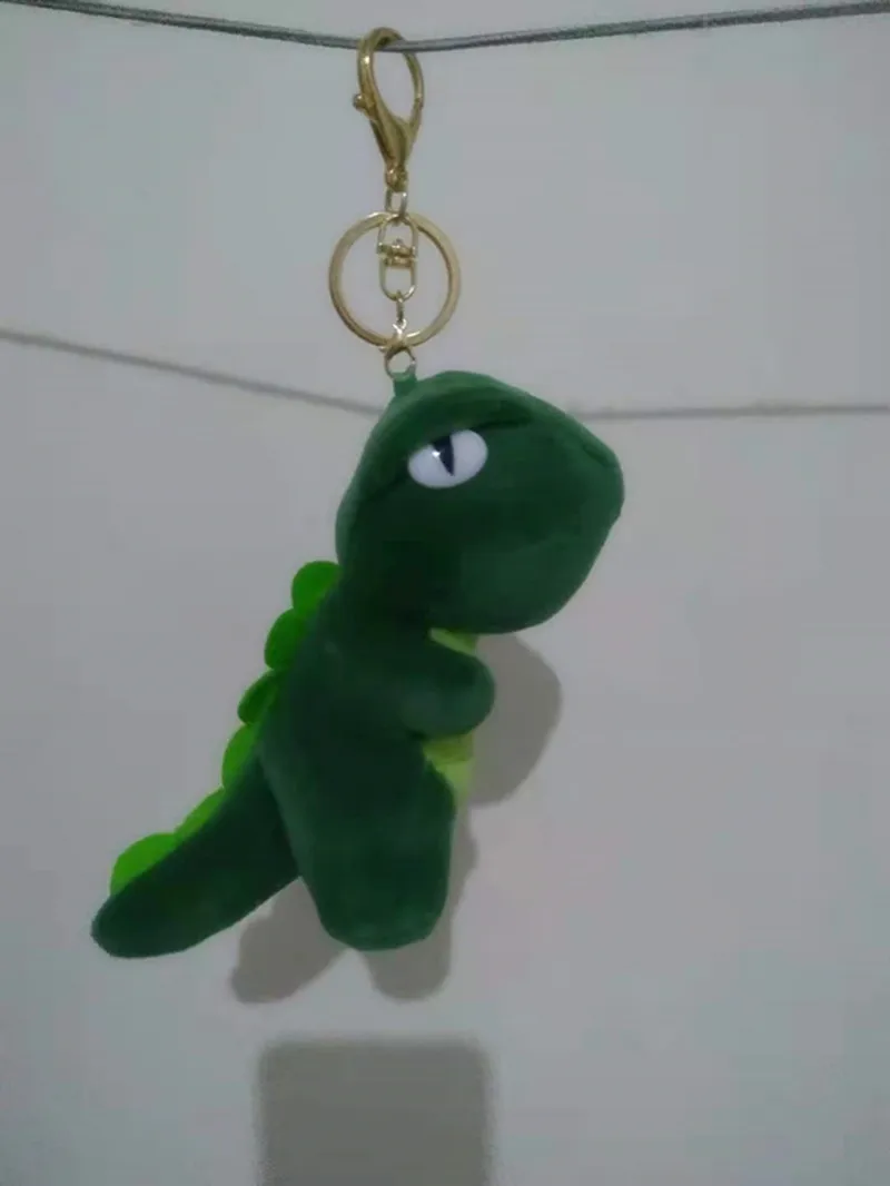 Green cute little monster plush toy for  key pendant gift