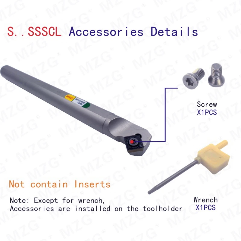 Mocask SSSCL адаптер S12M-SSSCL09 расточные резаки токарный станок с ЧПУ лезвие резка внутреннее отверстие внутренние токарные инструменты Держатели