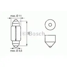BOSCH Лампа 1987302211 35/36max