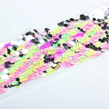 

(15 yards/lot) Kids DIY 75mm lace glitter sequin ribbon