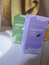 Mascarilla purificadora de té verde, palillo para arcilla, Control del aceite, cuidado de la piel, antiacné, berenjena, elimina puntos negros y barro, 40g
