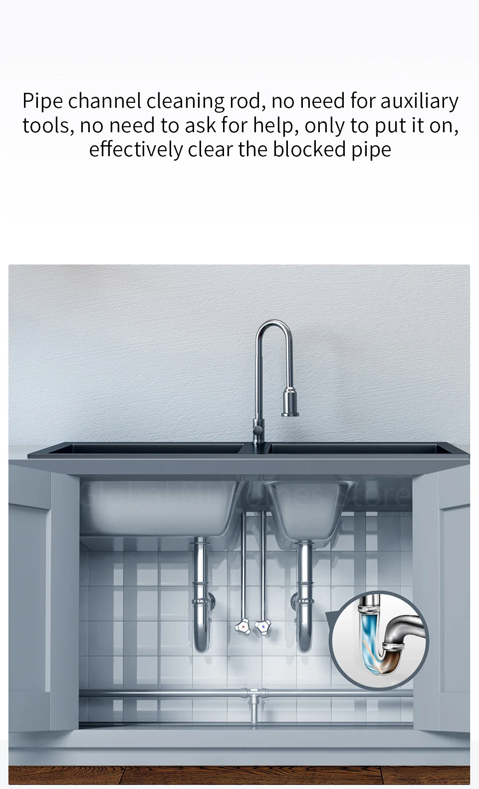 Xiaomi Youpin Clean-n-Fresh sewer cleaner Dissolve pipe stains Dredging pipeline Bacteriostasis and Deodorization 35