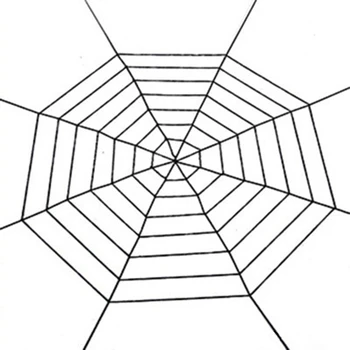 

Halloween Decorations Round Spider Web Halloween Outdoor Yard Decor Black