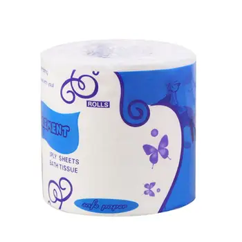 

10 Rolls 3-Layer Toilet Paper Bathroom Living Room Kitchen Household Tissue