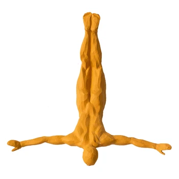 

Nordic Creative Human Body Bungee Wall Decorative Resin Art&Craft Home Decoration Accessories Character Wall Hanging R2553