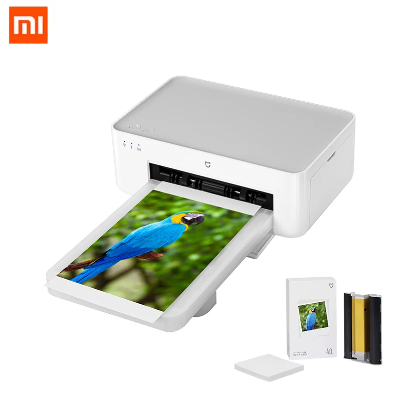 Карманный HD фотопринтер Xiaomi Mi Mijia 1S 300 точек/дюйм Wi-Fi многофункциональная