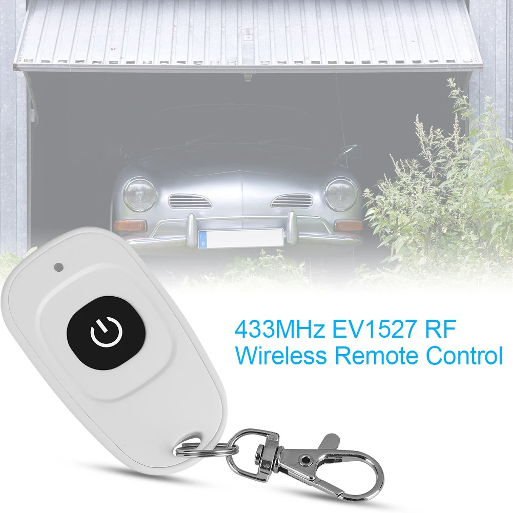 433 МГц EV1527 1~ 4 канала RF беспроводной пульт дистанционного управления Передатчик для кнопки белый беспроводной кнопки дистанционного управления