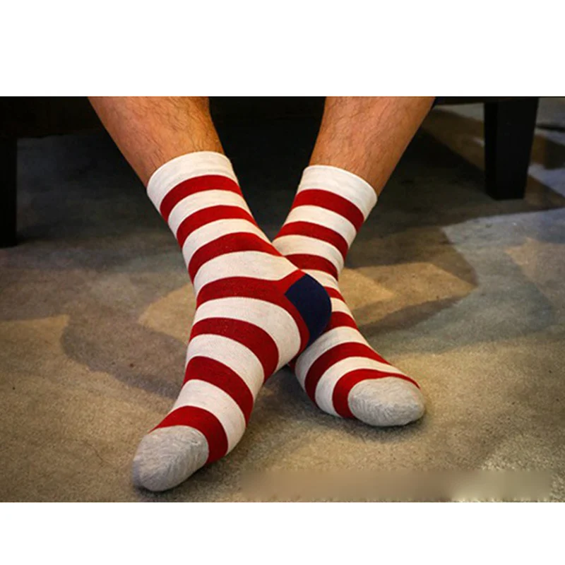 3 пары, модные зимние теплые мужские длинные носки, мужские носки с круглым вырезом, разноцветные мужские носки, мужские Компрессионные носки, забавные Chaussette Homme