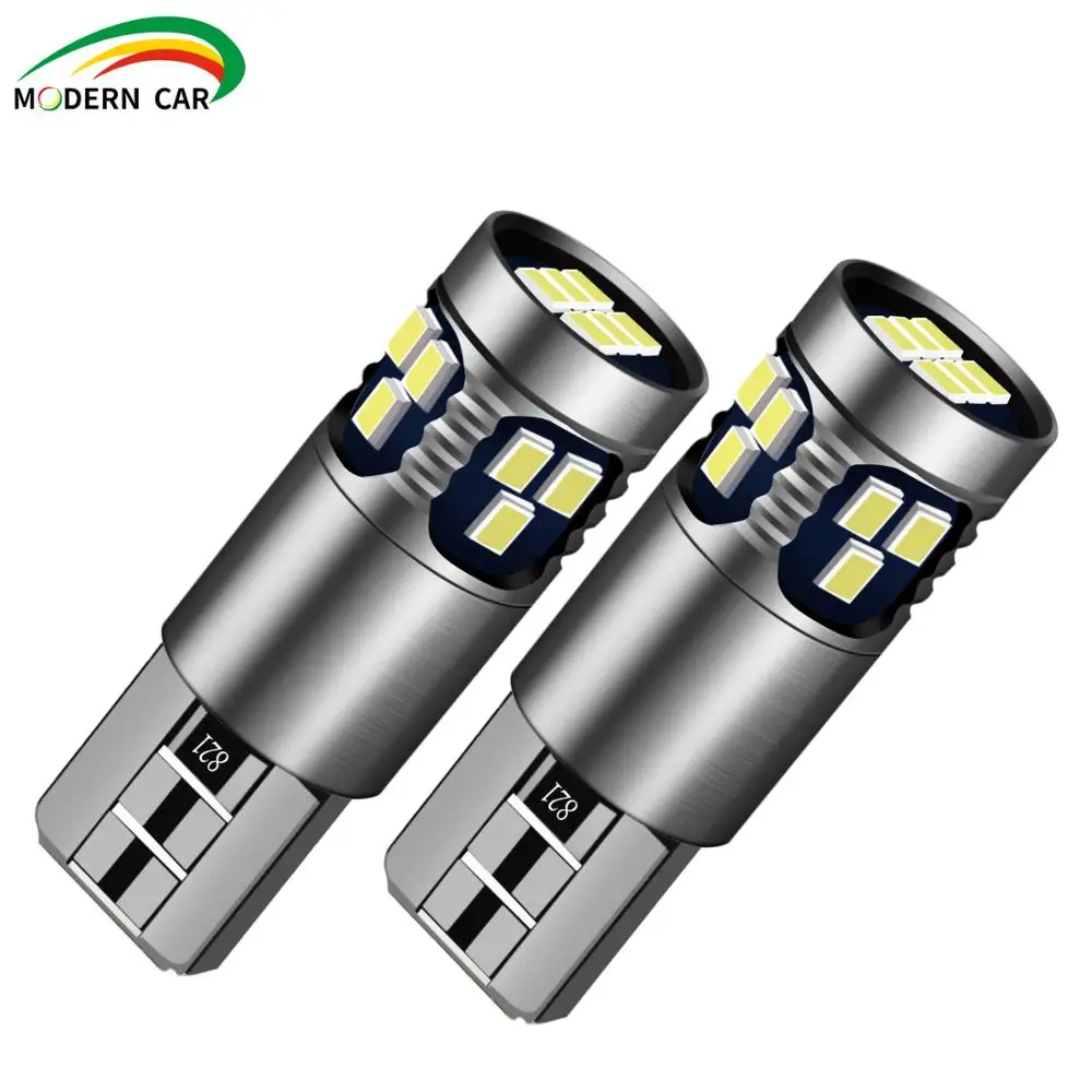 

2PCS High Quality T10 W5W Super Bright 3030 LED Car Interior Reading Light Marker Lamp 168 194 LED Auto Wedge Parking Bulbs