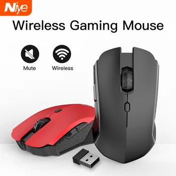

Wireless Gaming mouse 2.4Ghz transmission technology Silent Mause 1600DPI 6 key gaming E-sport mouse home office PC optical mice