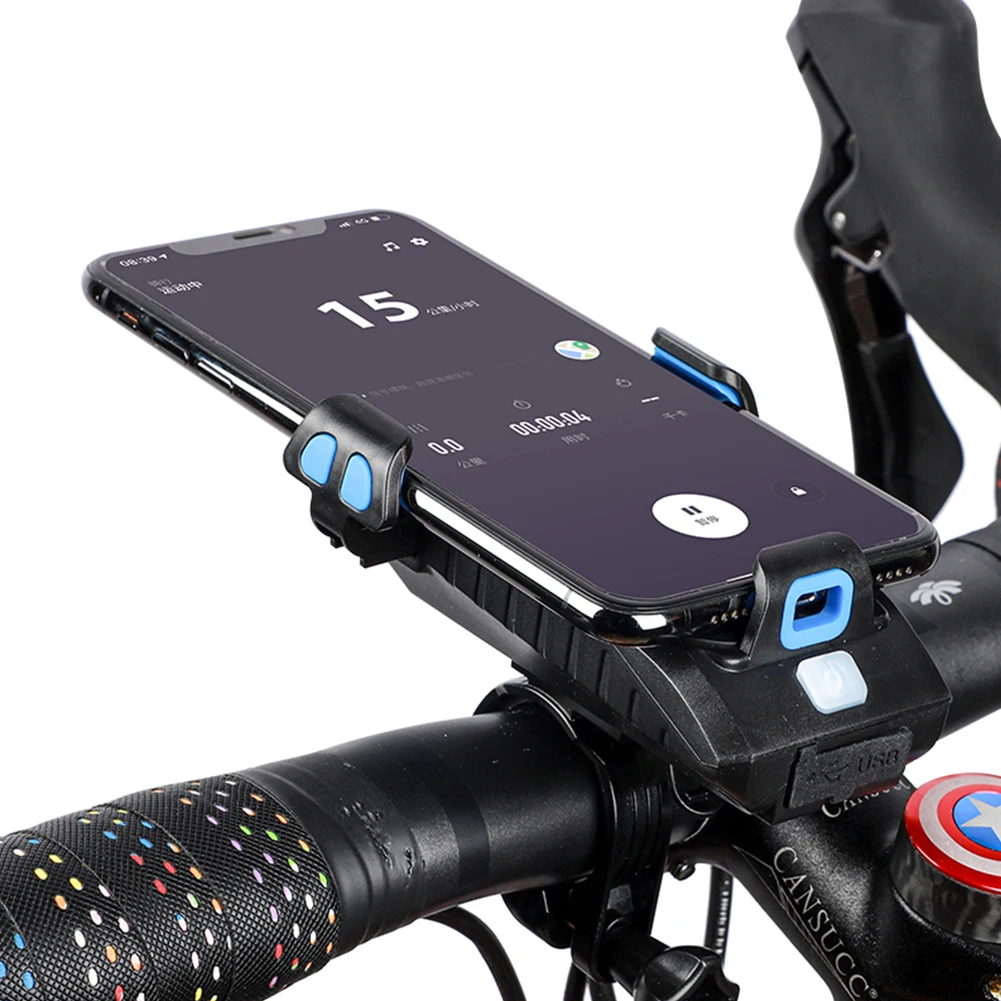 Держатель для телефона VODOOL 2 в 1 на руль мотоцикла велосипеда с зарядным