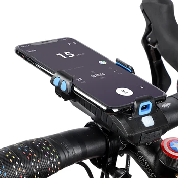 

VODOOL 2 in 1 Motorcycle Bicycle Handlebar Mount Phone Holder USB Charger Power Bank Rack Bracket Stand Moto Bike Accessories