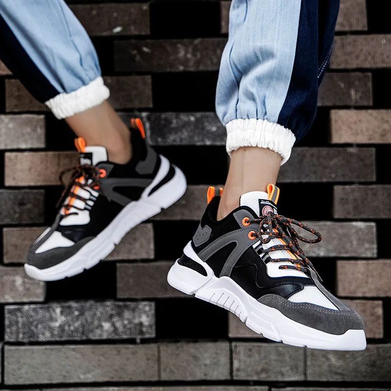 

designer shoes men Black Mesh Breathable Running Sport Shoes Male Lace Up Non-slip Men Low Athletic Women Sneakers