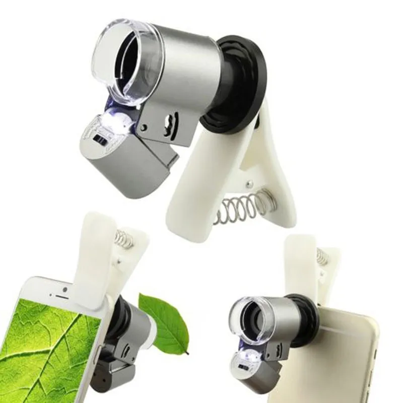 

Fengyuan Clip 65 Times Mobile Phone Macro Mobile Phone Lens Magnifying Glass Jewelry Insect Jade Microscope Universal