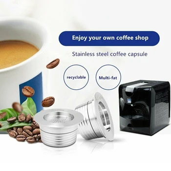 

For LAVAZZA Blue LB951/ SAECO CB-100 Stainless Coffee Pods Reusable Capsules Cup Coffee Capsule Brush Spoon Kits