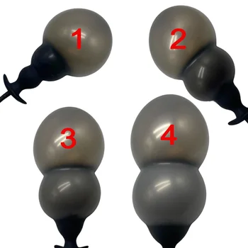 Silicone Inflatable 13cm Anal Plug Beads Huge dildo Vagina Anus Expansion Prostate Massage Ass Dilator 18 Sex Toys For Men Women 3