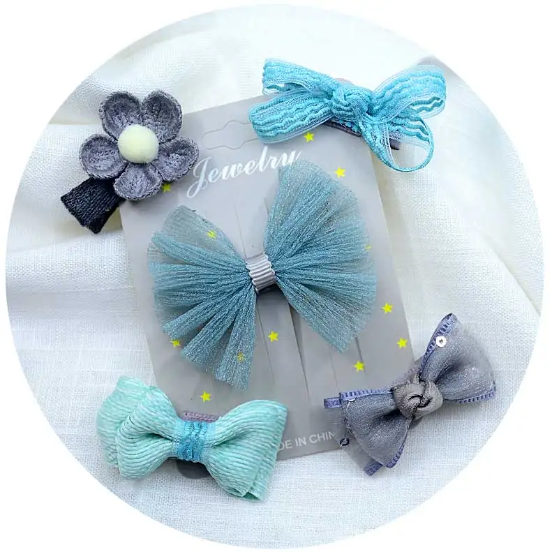 19 5 шт./компл. и бантом для маленьких девочек шпильки заколка для волос для девочек заколки с головным убором, для детей, платье принцессы Головные уборы - Цвет: 19